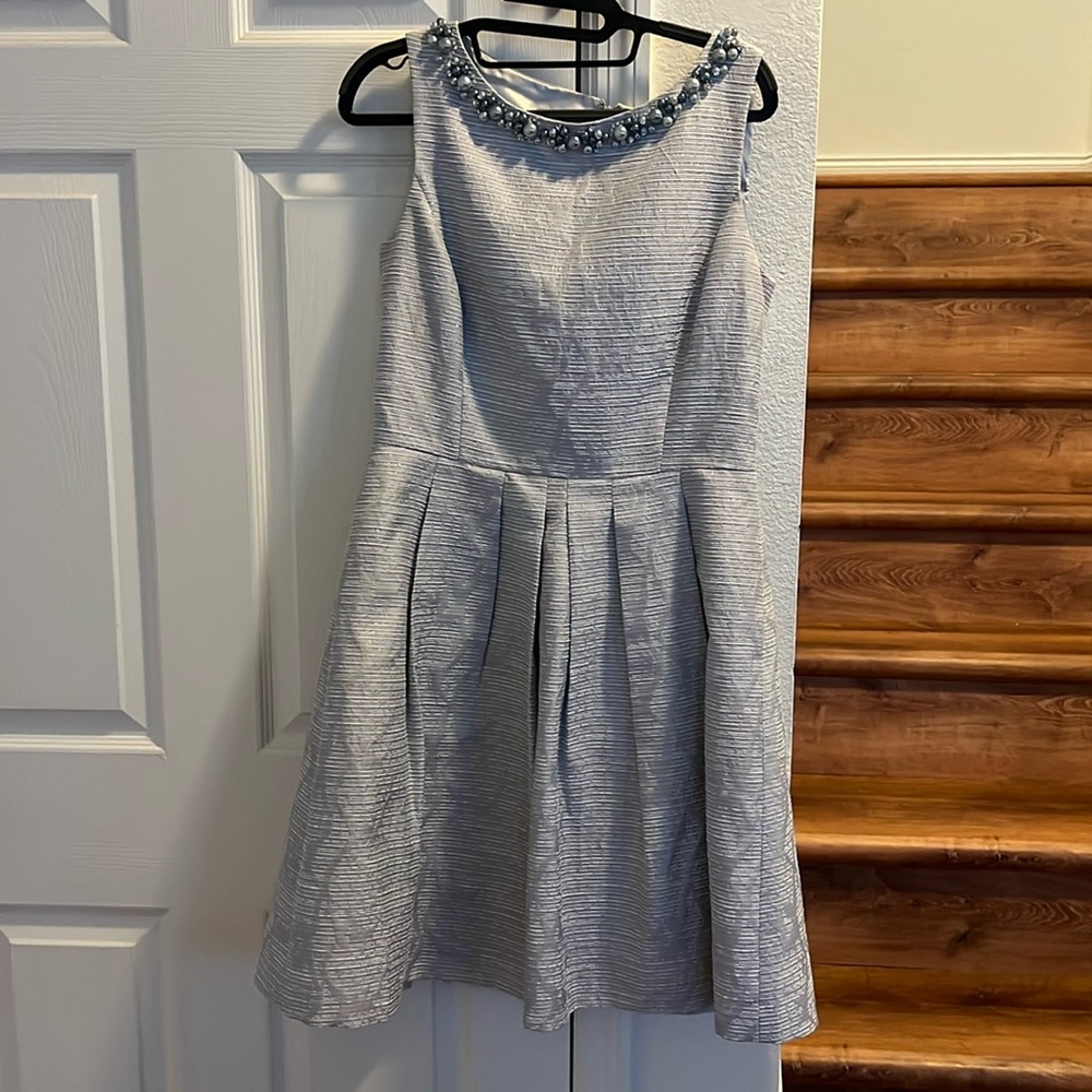 Silver Dress. Size 8. Tahari